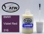 Preview: BMW, Violet Red, 316: 20ml Lackstift, von ATW Autoteile West.